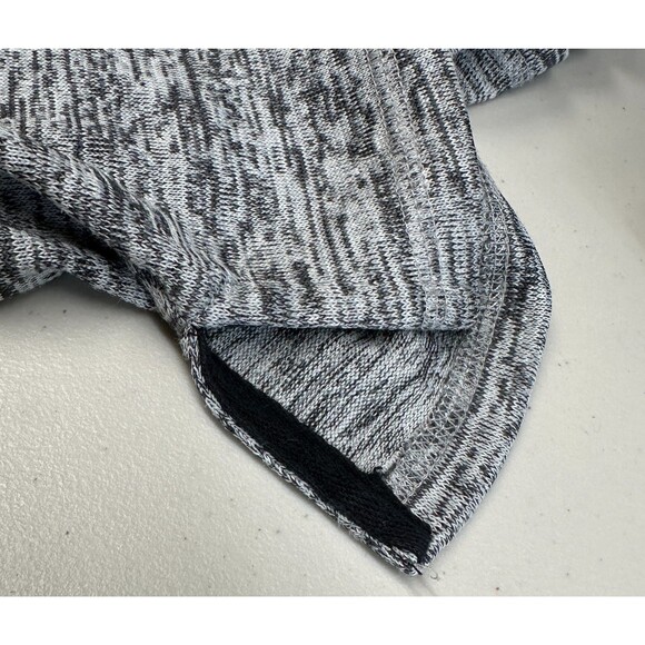 T by Talbots Tunic Top Women’s Sz L Gray Marled Knit 3 Button Back Side Slit Hem - Picture 8 of 12